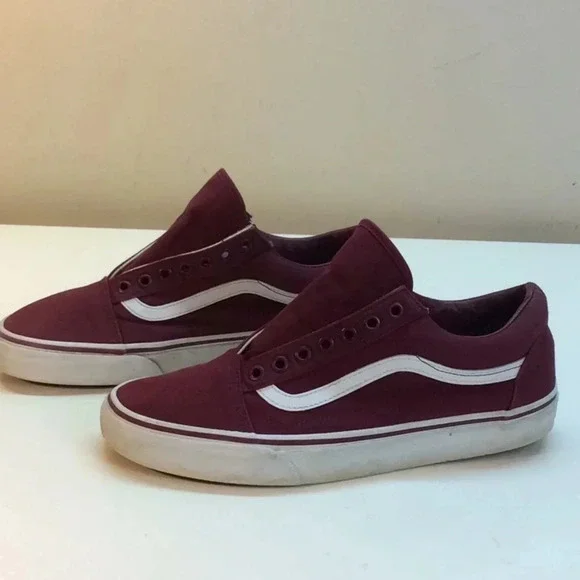 Vans Maroon Old Sokol Sneakers Size 9.5(M) & 11(W) - Picture 2 of 7